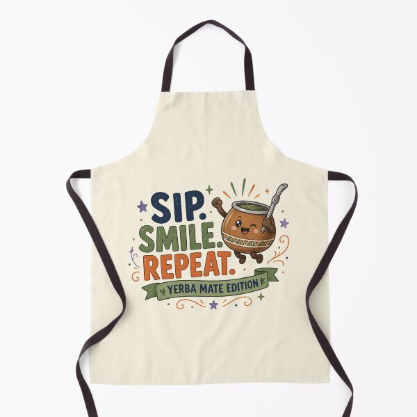 Item preview, Sip Smile Repeat Yerba Mate Vintage Cute Badge designed and sold by BlackSector77.