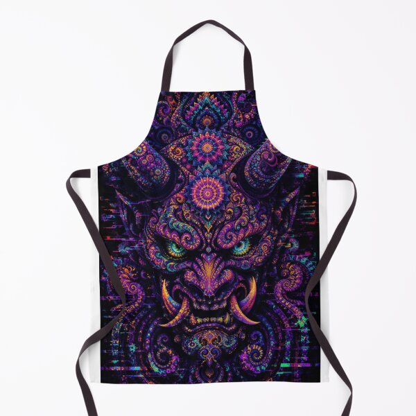 Item preview, Psychedelic Oni Demon Glitch Art designed and sold by hyperbeast store.