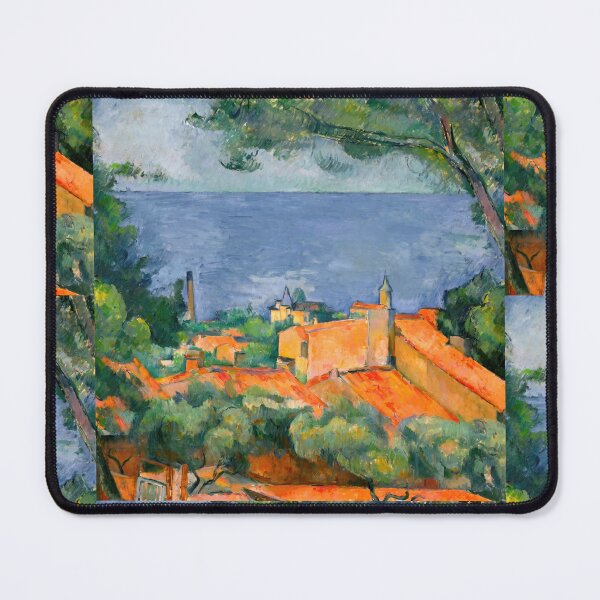 Item preview, Red Roofs by the Mediterranean Sea designed and sold by artofuniverse.