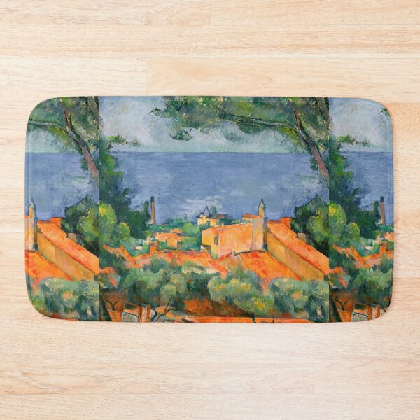 Item preview, Red Roofs by the Mediterranean Sea designed and sold by artofuniverse.