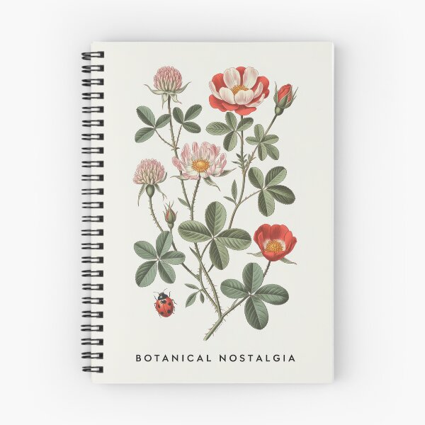 Item preview, Botanical Nostalgia Wild Clover Rose Illustration designed and sold by NuvoraNest.