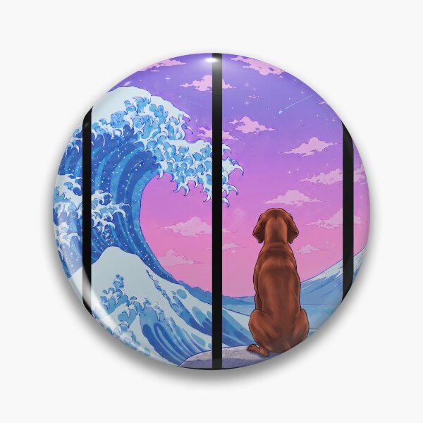 Item preview, Funny Redbone Coonhound Japanese Kanagawa Wave Vapor Japan Boys Girls Kids designed and sold by FurryHavenPH.