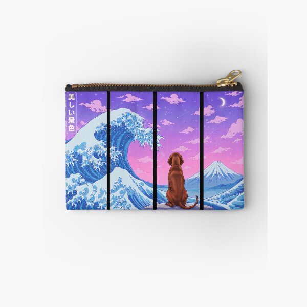Item preview, Funny Redbone Coonhound Japanese Kanagawa Wave Vapor Japan Boys Girls Kids designed and sold by FurryHavenPH.