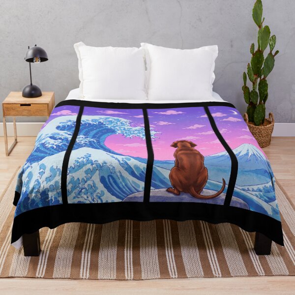 Item preview, Funny Redbone Coonhound Japanese Kanagawa Wave Vapor Japan Boys Girls Kids designed and sold by FurryHavenPH.