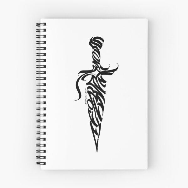 Item preview, Dagger, Knife Modern Calligraphic ORNAMENT designed and sold by elmuna.