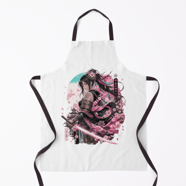 Item preview, Sakura Samurai Girl Japanese Anime Warrior Art Cherry Blossom Samurai designed and sold by KhadijaBatool38.
