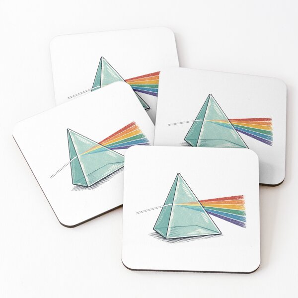 Item preview, Glass Prism Splitting White Light Into a Rainbow designed and sold by eignvalue.