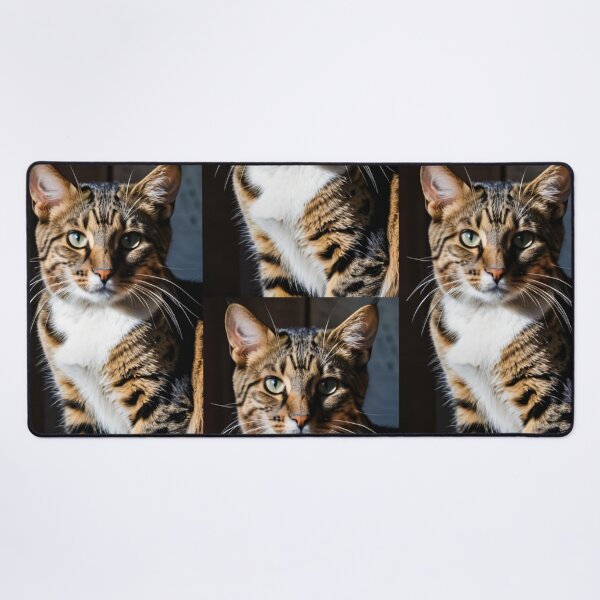 Item preview, Animals - Tabby Cat, Intense Portrait with Green Eyes designed and sold by DoodyPets.