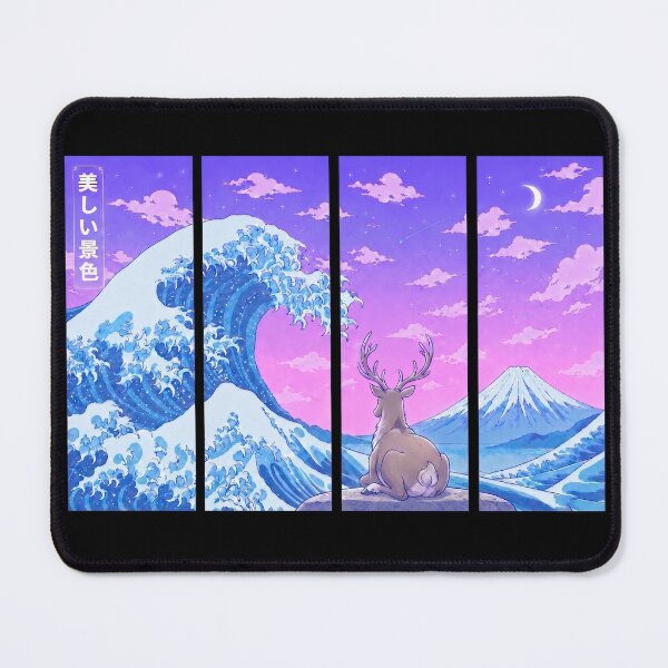 Item preview, Funny Reindeer Japanese Kanagawa Wave Vapor Japan Boys Girls Kids designed and sold by FurryHavenPH.