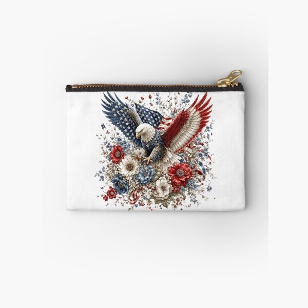 Item preview, Patriotic Bald Eagle and American Flag designed and sold by PetalGarden.