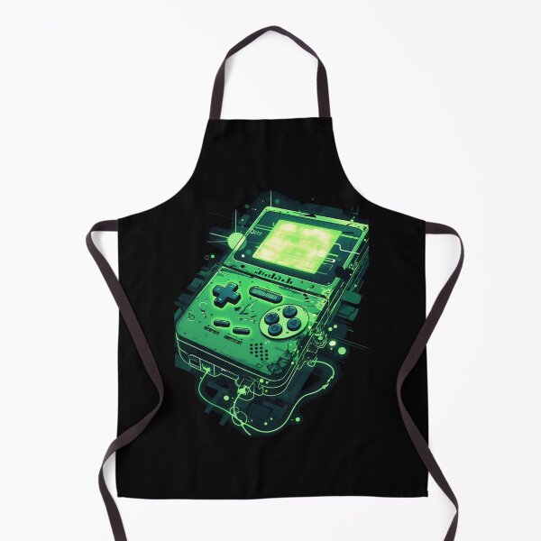 Item preview, Cyberpunk Retro Handheld Console Glitch Green Game Boy designed and sold by VectorForge.