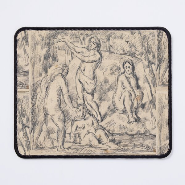 Item preview, Bathers in a Wooded Landscape designed and sold by artofuniverse.