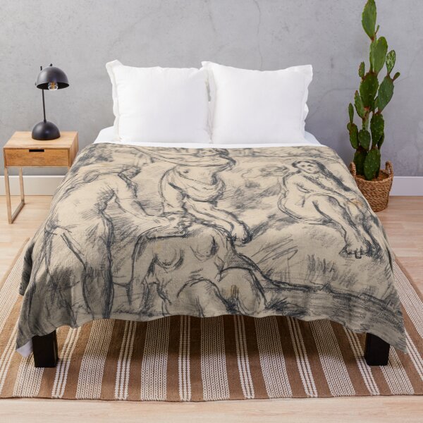 Item preview, Bathers in a Wooded Landscape designed and sold by artofuniverse.