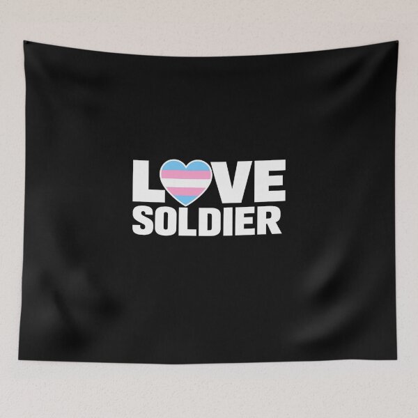 Item preview, Love Soldier Trans Pride Heart designed and sold by shawachester.