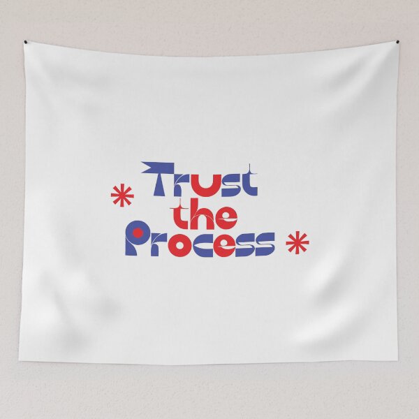 Item preview, Trust the Process – Motivational Typography Design designed and sold by Amsafjol.