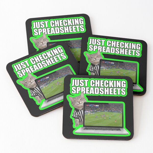 Item preview, Just Checking Spreadsheets Funny Office Cat Design designed and sold by Cat Meme Fund.