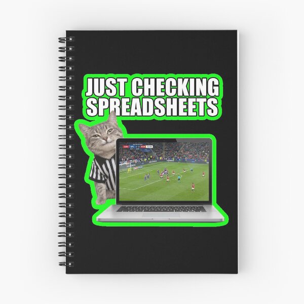 Item preview, Just Checking Spreadsheets Funny Office Cat Design designed and sold by Cat Meme Fund.