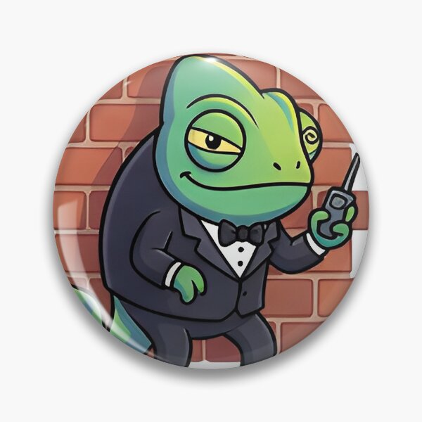 Item preview, chameleon and brick designed and sold by bannegnever.