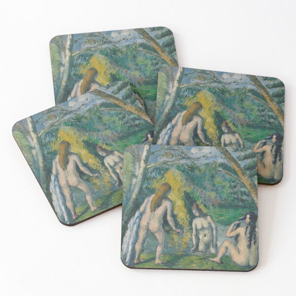 Item preview, Three Bathers by a Wooded Pond designed and sold by artofuniverse.