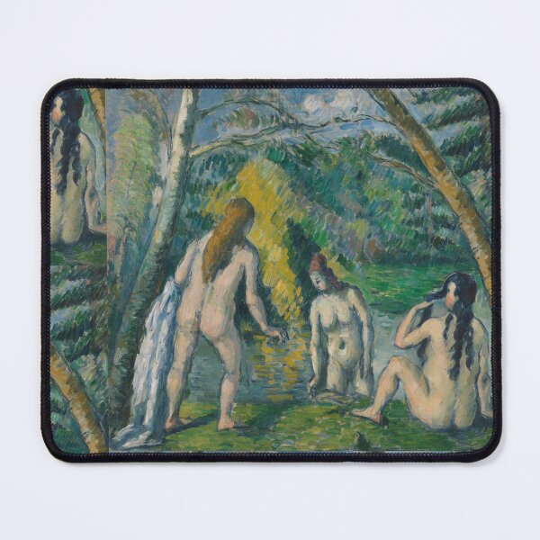 Item preview, Three Bathers by a Wooded Pond designed and sold by artofuniverse.