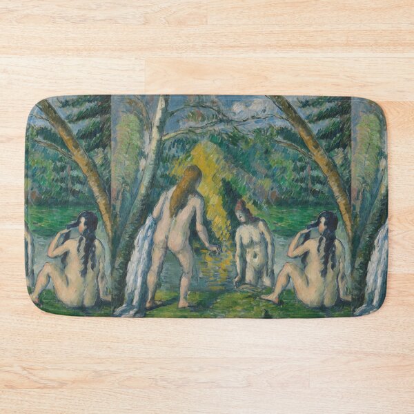 Item preview, Three Bathers by a Wooded Pond designed and sold by artofuniverse.