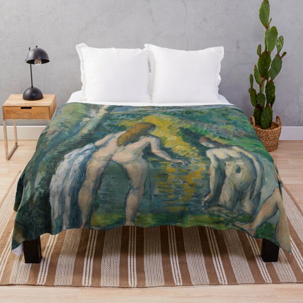 Item preview, Three Bathers by a Wooded Pond designed and sold by artofuniverse.
