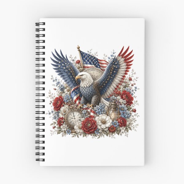 Item preview, Patriotic Bald Eagle and American Flag designed and sold by PetalGarden.
