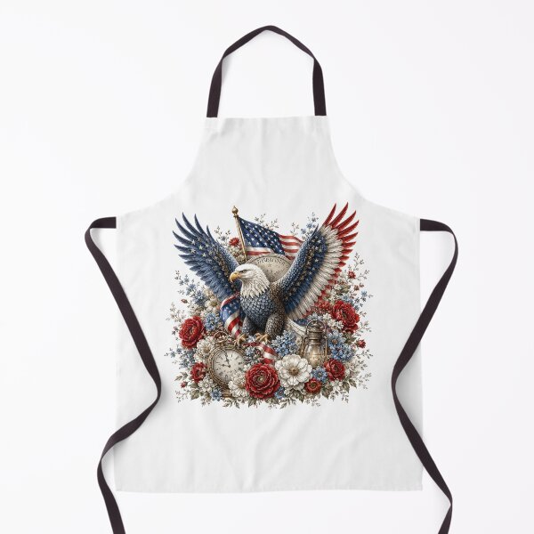 Item preview, Patriotic Bald Eagle and American Flag designed and sold by PetalGarden.