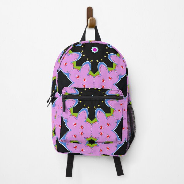 Item preview, Black and Pink Heart Mandala Pattern designed and sold by Tinsleybluebell.