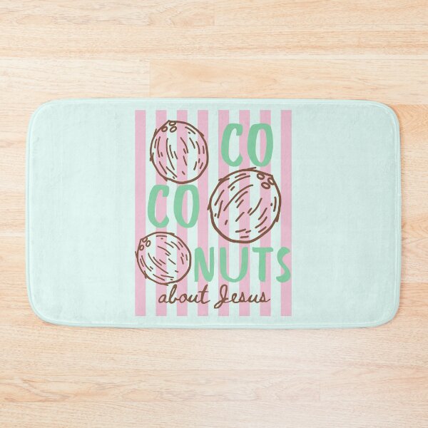 Item preview, Coconuts About Jesus Love Co Co Nuts Tropical Beach Summer Stripe Pink designed and sold by Forevermore.