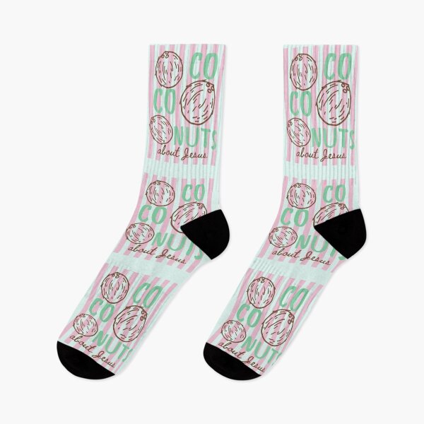 Item preview, Coconuts About Jesus Love Co Co Nuts Tropical Beach Summer Stripe Pink designed and sold by Forevermore.