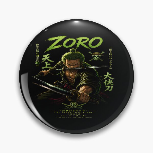 Item preview, Roronoa Zoro - Three Sword Style- I'll Never Lose Again -Epic Green Hair Swordsman Aesthetic Design  designed and sold by Trinidesigns123.