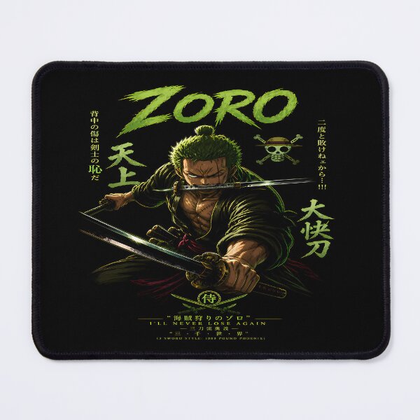 Item preview, Roronoa Zoro - Three Sword Style- I'll Never Lose Again -Epic Green Hair Swordsman Aesthetic Design  designed and sold by Trinidesigns123.