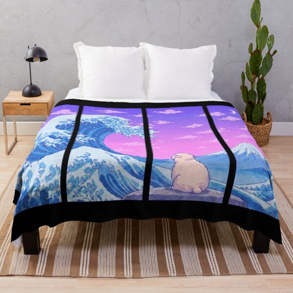 Item preview, Funny Sheep Japanese Kanagawa Wave Vapor Japan Boys Girls Kids designed and sold by FurryHavenPH.