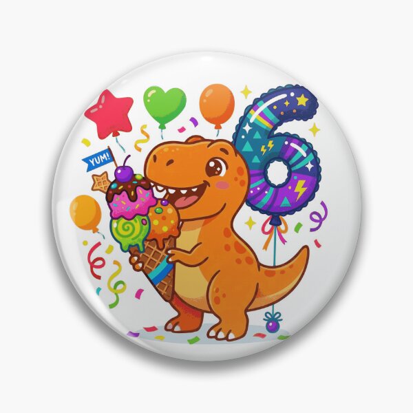 Item preview, 6th T-rex birthday dino lover designed and sold by Tronstell.