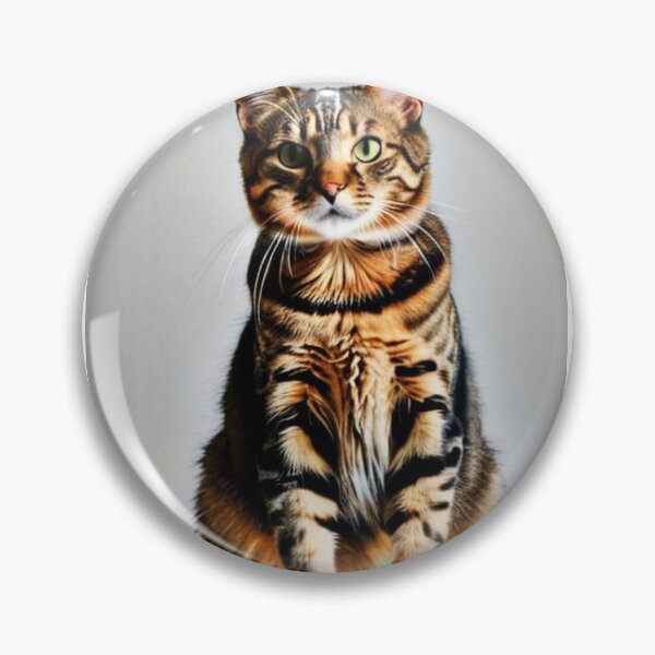 Item preview, Animals - Tabby Cat, Majestic Portrait with Intense Green Eyes designed and sold by DoodyPets.