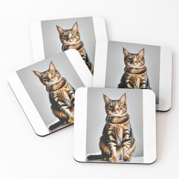 Item preview, Animals - Tabby Cat, Majestic Portrait with Intense Green Eyes designed and sold by DoodyPets.
