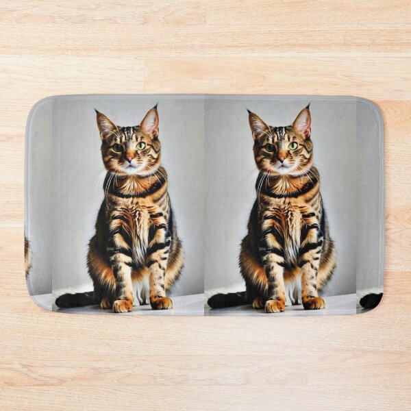 Item preview, Animals - Tabby Cat, Majestic Portrait with Intense Green Eyes designed and sold by DoodyPets.