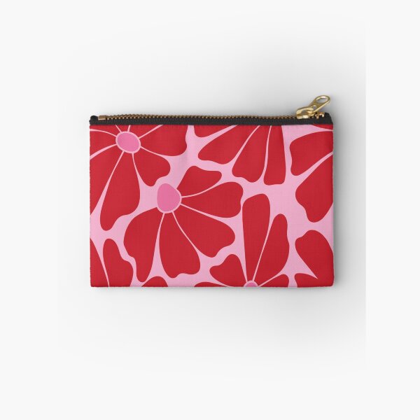 Item preview, Cherry Red Retro Daisy Pattern designed and sold by imaniko.
