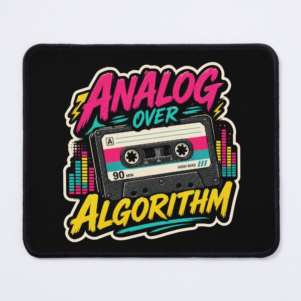 Item preview, Analog Over Algorithm Retro Cassette Sticker designed and sold by Sketchlegacy.