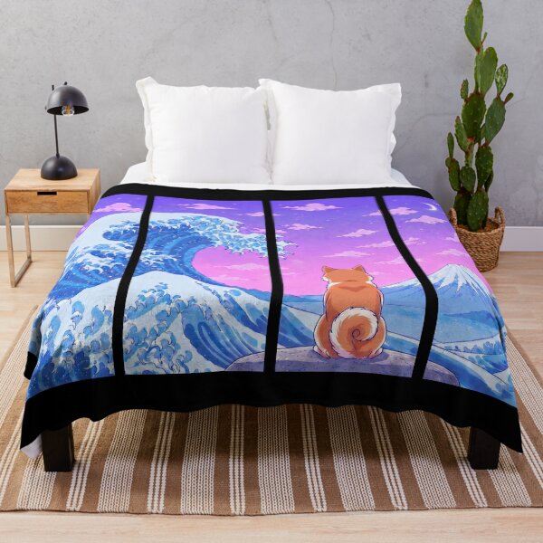 Item preview, Funny Shiba Inu Japanese Kanagawa Wave Vapor Japan Boys Girls Kids designed and sold by FurryHavenPH.