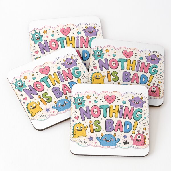 Item preview, Nothing Is Bad Cute Monsters designed and sold by ByTiti.