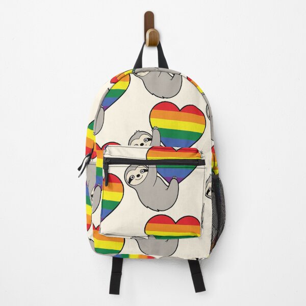 Item preview, Rainbow Pride Sloth Hugging Heart - LGBTQ+ Pride Design designed and sold by Cannaxes Studio.
