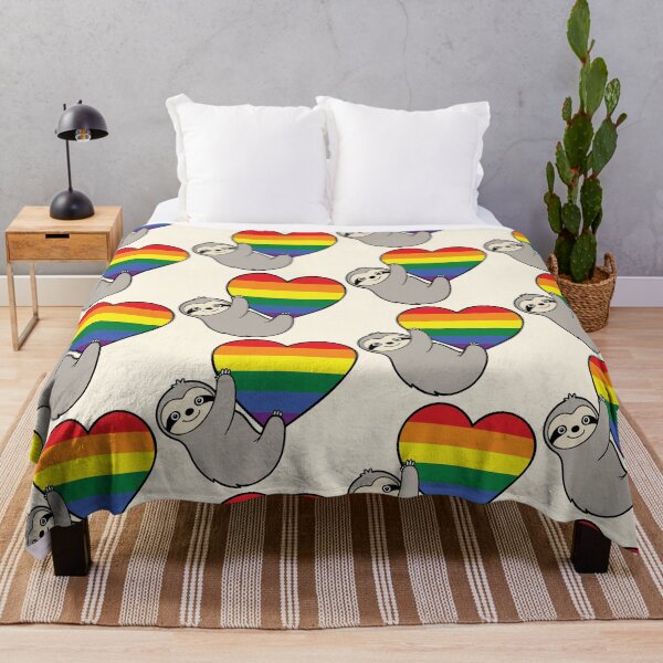 Item preview, Rainbow Pride Sloth Hugging Heart - LGBTQ+ Pride Design designed and sold by Cannaxes Studio.