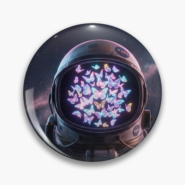Item preview,  Butterflies Behind the Visor designed and sold by ASTRAL ART LAB.