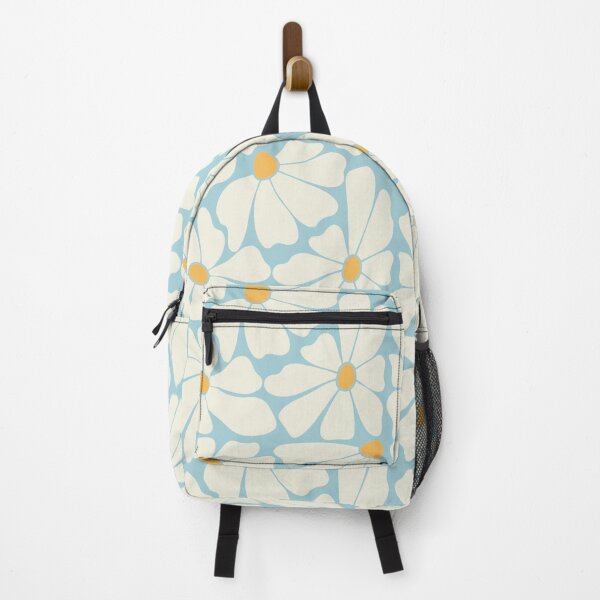 Item preview, Sky Blue Retro Daisy Pattern designed and sold by imaniko.