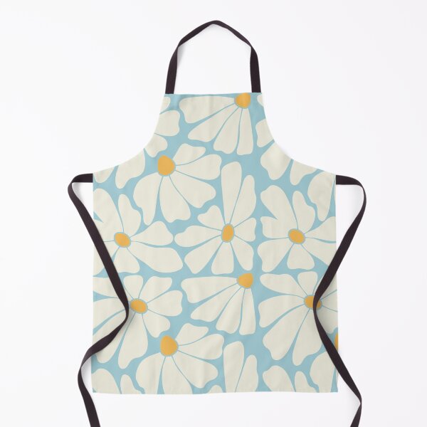 Item preview, Sky Blue Retro Daisy Pattern designed and sold by imaniko.