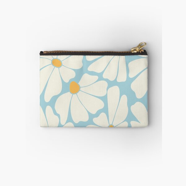 Item preview, Sky Blue Retro Daisy Pattern designed and sold by imaniko.