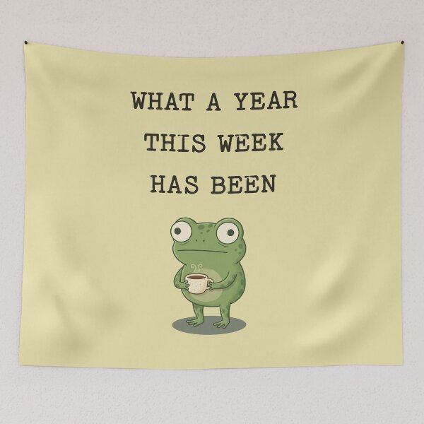 Item preview, What A Year This Week Has Been Frog Coffee Lover designed and sold by d247.