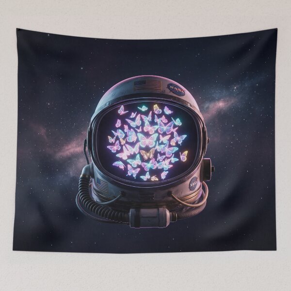 Item preview,  Butterflies Behind the Visor designed and sold by ASTRAL ART LAB.